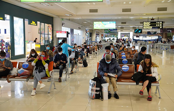 Khu vực phòng chờ tại Sân bay Quốc tế Nội Bài