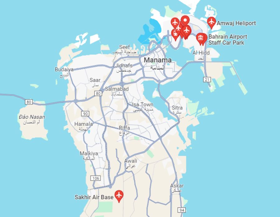 Danh sách sân bay quốc tế tại Bahrain