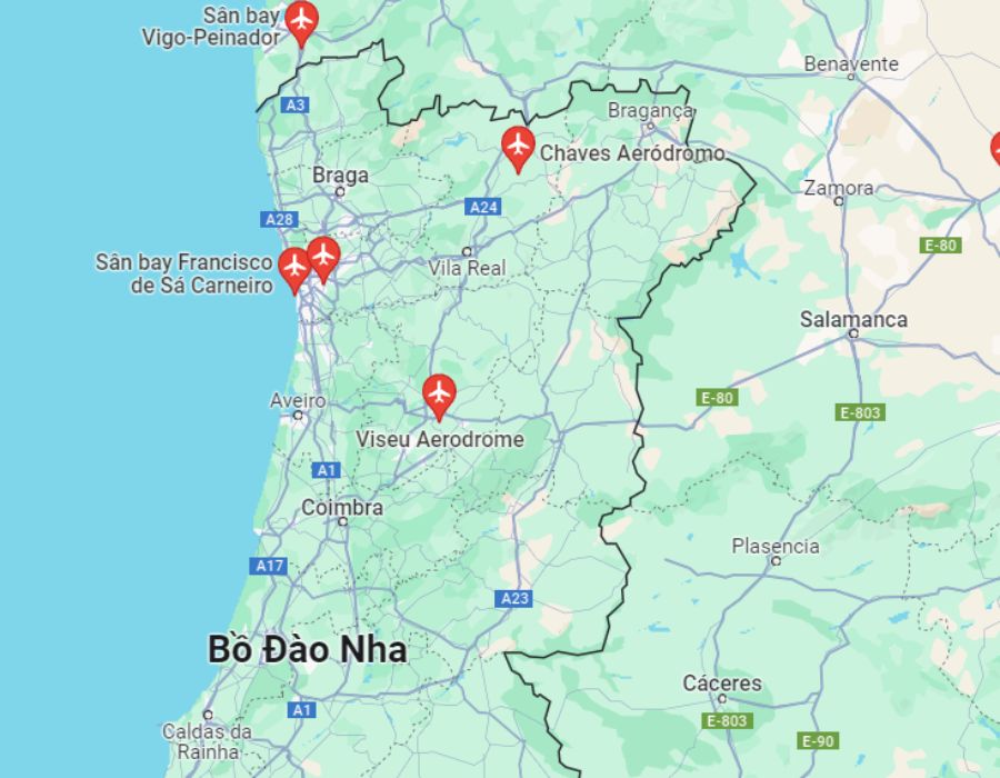 Danh sách sân bay quốc tế tại Bồ Đào Nha