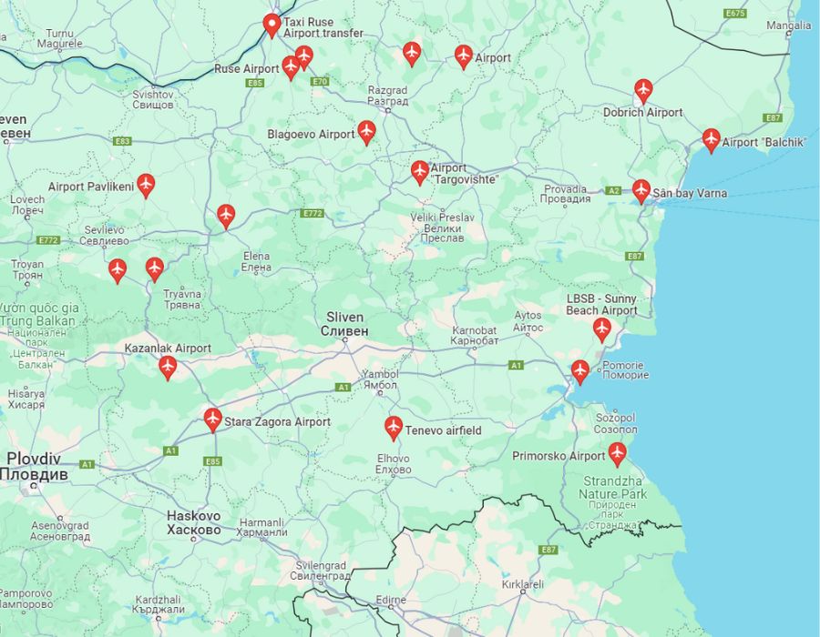 Danh sách sân bay quốc tế tại Bulgaria