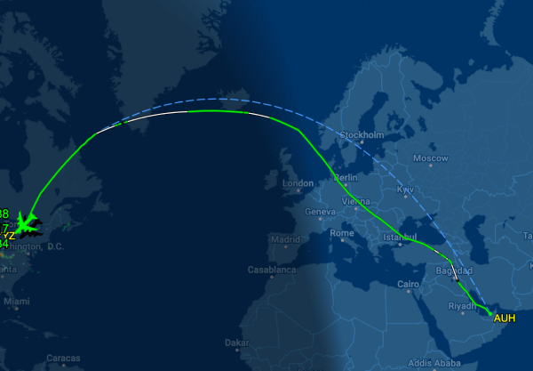 Hành trình chuyến bay EY21 Etihad Airways