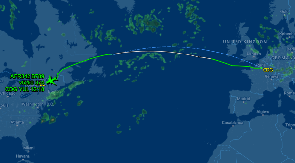 Hành trình chuyến bay AF342